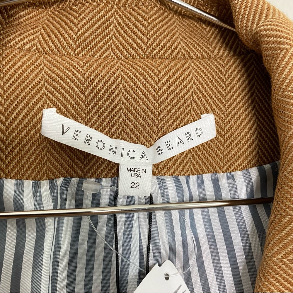 Veronica Beard Hudson Dickey Jacket Khaki Equestrian - Picture 6 of 11